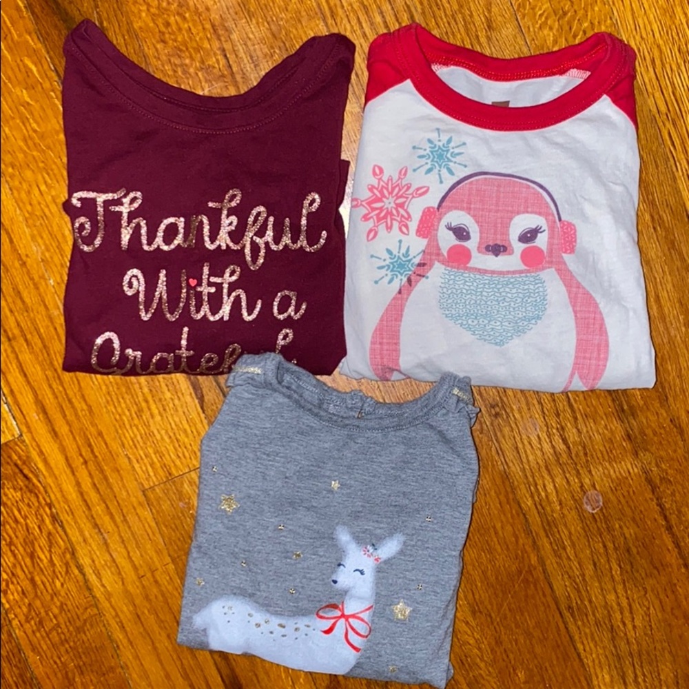 Little girl holiday shirts
